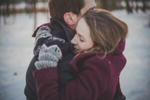 Couple hugging each other, holding each other close and bonding, Therapists can help individuals understand the importance of forgiveness and guide them through the process. San Antonio, Tx. Modern Wellness Counseling, virtual counseling. 78240,78230,78255,78258,78249,78260